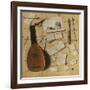 Trompe L'Oeil Still Life with a Lute, Rebec and Music Sheets-Cornelis Norbertus Gijsbrechts-Framed Giclee Print