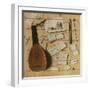 Trompe L'Oeil Still Life with a Lute, Rebec and Music Sheets-Cornelis Norbertus Gijsbrechts-Framed Giclee Print