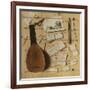 Trompe L'Oeil Still Life with a Lute, Rebec and Music Sheets-Cornelis Norbertus Gijsbrechts-Framed Giclee Print