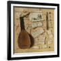 Trompe L'Oeil Still Life with a Lute, Rebec and Music Sheets-Cornelis Norbertus Gijsbrechts-Framed Giclee Print