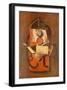 Trompe L'Oeil: Still Life with Pouch-null-Framed Art Print