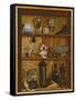 Trompe l'Oeil with a Statuette of Hercules-Jean Valette-Penot-Framed Stretched Canvas