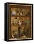 Trompe l'Oeil with a Statuette of Hercules-Jean Valette-Penot-Framed Stretched Canvas