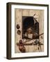 Trompe L'Oeil with Studio Wall and Vanitas Still Life, 1668-Cornelis Norbertus Gijsbrechts-Framed Giclee Print