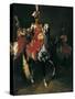 Trompetiste a cheval de la garde imperiale de Napoleon-Theodore Gericault-Stretched Canvas