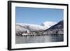 Tromsdalen and the Cathedral of the Arctic Opposite Tromso, Troms, Norway, Scandinavia, Europe-David Lomax-Framed Photographic Print