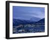 Tromso and its Bridge to the Mainland at Dusk, Arctic Norway, Scandinavia, Europe-Dominic Harcourt-webster-Framed Photographic Print