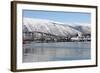 Tromso Bridge and the Cathedral of the Arctic in Tromsdalen, Troms, Norway, Scandinavia, Europe-David Lomax-Framed Photographic Print