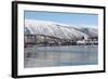 Tromso Bridge and the Cathedral of the Arctic in Tromsdalen, Troms, Norway, Scandinavia, Europe-David Lomax-Framed Photographic Print