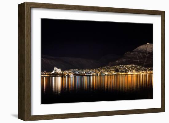 Tromso by Night-Spumador-Framed Photographic Print