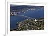 Tromso River and Tromso Including the Cathedral from Top of Tromsoya City Center of Tromso-Olivier Goujon-Framed Photographic Print