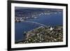 Tromso River and Tromso Including the Cathedral from Top of Tromsoya City Center of Tromso-Olivier Goujon-Framed Photographic Print