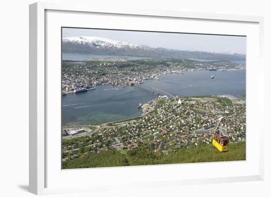 Tromso, Seen from Mount Storsteinen, Northern Norway, Scandinavia, Europe-Tony Waltham-Framed Photographic Print