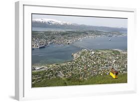 Tromso, Seen from Mount Storsteinen, Northern Norway, Scandinavia, Europe-Tony Waltham-Framed Photographic Print