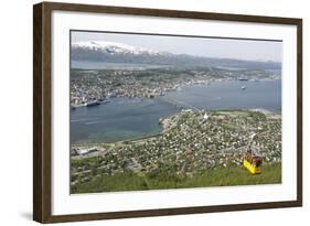 Tromso, Seen from Mount Storsteinen, Northern Norway, Scandinavia, Europe-Tony Waltham-Framed Photographic Print