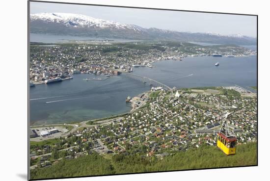 Tromso, Seen from Mount Storsteinen, Northern Norway, Scandinavia, Europe-Tony Waltham-Mounted Photographic Print