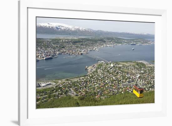 Tromso, Seen from Mount Storsteinen, Northern Norway, Scandinavia, Europe-Tony Waltham-Framed Photographic Print