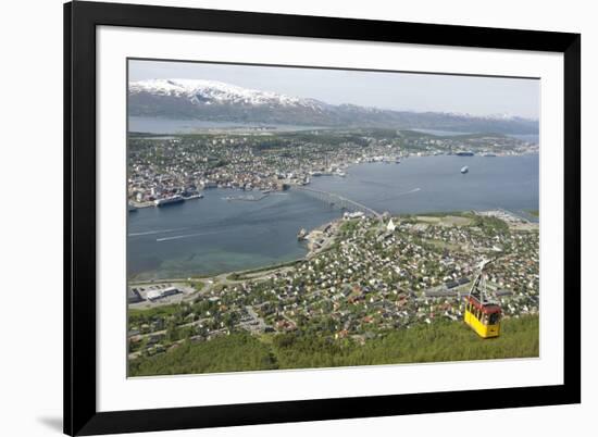 Tromso, Seen from Mount Storsteinen, Northern Norway, Scandinavia, Europe-Tony Waltham-Framed Photographic Print