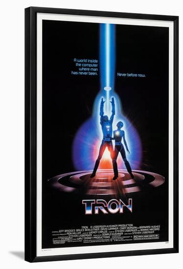 TRON, 1982-null-Framed Poster