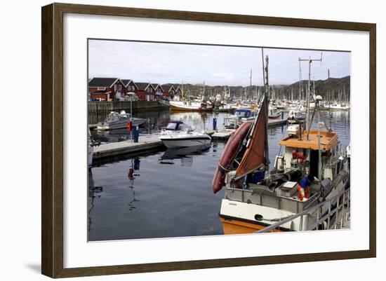 Trondheim Harbor, Trondheim, Norway, Scandinavia, Europe-Olivier Goujon-Framed Photographic Print