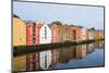 Trondheim, Norway, Old Warehouses Now Homes over the River-Bill Bachmann-Mounted Photographic Print