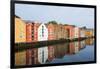 Trondheim, Norway, Old Warehouses Now Homes over the River-Bill Bachmann-Framed Photographic Print