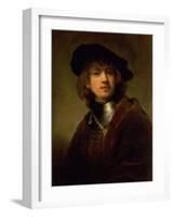 Tronie' of a Young Man with Gorget and Beret, circa 1639-Rembrandt van Rijn-Framed Giclee Print