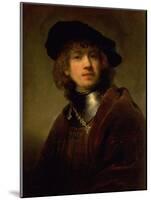Tronie' of a Young Man with Gorget and Beret, circa 1639-Rembrandt van Rijn-Mounted Giclee Print