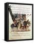 Troop of Horsemen at a Religious Ceremony, C1240-null-Framed Stretched Canvas