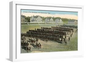 Troop Parade, Ft. Oglethorpe-null-Framed Art Print