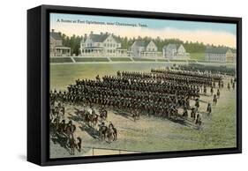 Troop Parade, Ft. Oglethorpe-null-Framed Stretched Canvas