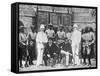 Troop Recruits Posing with German Officers-null-Framed Stretched Canvas