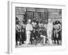 Troop Recruits Posing with German Officers-null-Framed Photographic Print