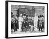 Troop Recruits Posing with German Officers-null-Framed Photographic Print