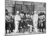 Troop Recruits Posing with German Officers-null-Mounted Photographic Print