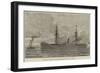 Troop-Ships for the Zulu War Reinforcements, the Dublin Castle-null-Framed Giclee Print