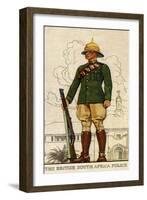 Trooper in Full Dress of the British South Africa Police, 1938-null-Framed Giclee Print