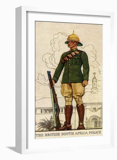 Trooper in Full Dress of the British South Africa Police, 1938-null-Framed Giclee Print