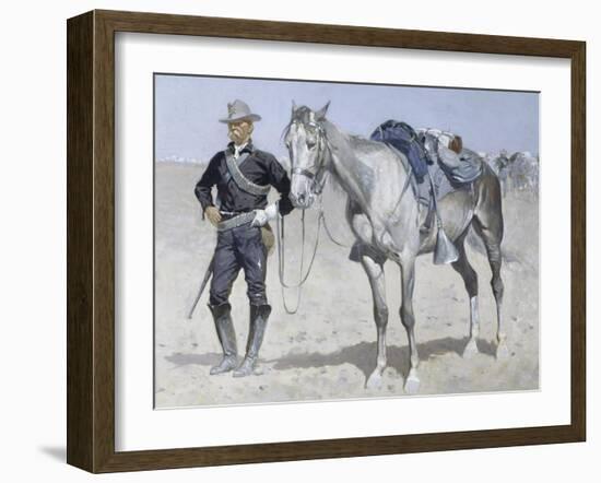 Trooper of the Plains-Frederic Sackrider Remington-Framed Giclee Print