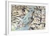 Troopers Being Driven Across the River-Amos Bad Heart Buffalo-Framed Giclee Print