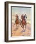 Troopers in Pursuit-Charles Shreyvogel-Framed Art Print