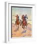 Troopers in Pursuit-Charles Shreyvogel-Framed Art Print