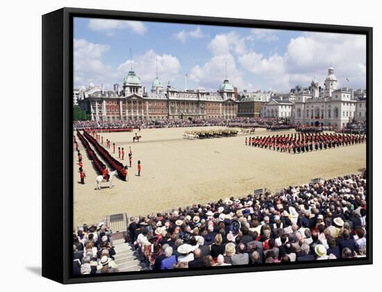 Trooping the Colour, Horseguards Parade, London, England, United Kingdom-Hans Peter Merten-Framed Stretched Canvas