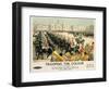 Trooping the Colour, Poster Advertising British Railways, c.1950-Christopher Clark-Framed Giclee Print