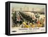 Trooping the Colour, Poster Advertising British Railways, c.1950-Christopher Clark-Framed Stretched Canvas