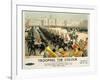 Trooping the Colour, Poster Advertising British Railways, c.1950-Christopher Clark-Framed Giclee Print