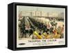 Trooping the Colour, Poster Advertising British Railways, c.1950-Christopher Clark-Framed Stretched Canvas