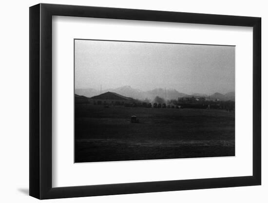 Troops Arrive at Afghani Airport in Tanks-null-Framed Photographic Print