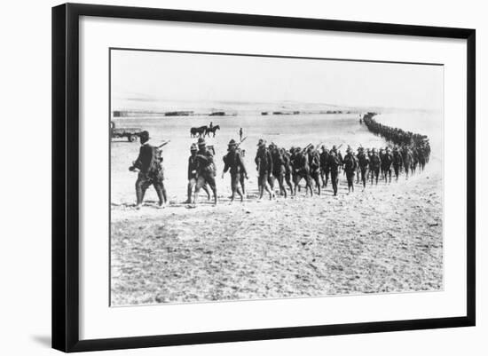 Troops Arriving in Mexico-null-Framed Photographic Print