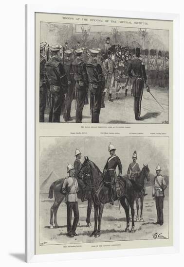 Troops at the Opening of the Imperial Institute-William Heysham Overend-Framed Giclee Print